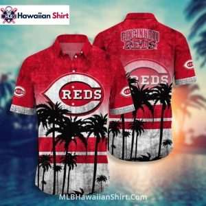 Palm Tree Sunset Cincinnati Reds Aloha Shirt – Hawaiian Style