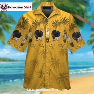Palm Trees And Baseball Pittsburgh Pirates Aloha Shirt