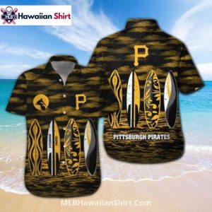 Pittsburgh Pirates Surfboard MLB Pirates Hawaiian Shirt