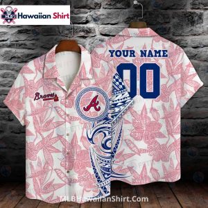 Polynesian Pattern Atlanta Braves Aloha Shirt Custom Name