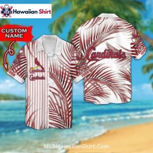 Retro Navy And Red St. Louis Cardinals Aloha Shirt