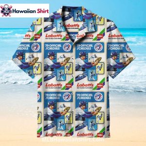 Retro Schedule Collage Toronto Blue Jays Aloha Shirt