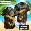 Tropical Wave Custom San Diego Padres Aloha Shirt