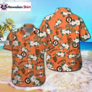Tropical Hibiscus SF Giants Hawaiian Shirt