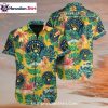 Tropical Yellow Brewers Hawaiian Shirt With Logos Print