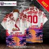 Tropical Surf Wave St. Louis Cardinals Aloha Shirt Bold