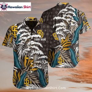 Tropical Wave Custom San Diego Padres Aloha Shirt
