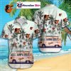 Vintage Logo Collage Orioles Aloha Shirt White